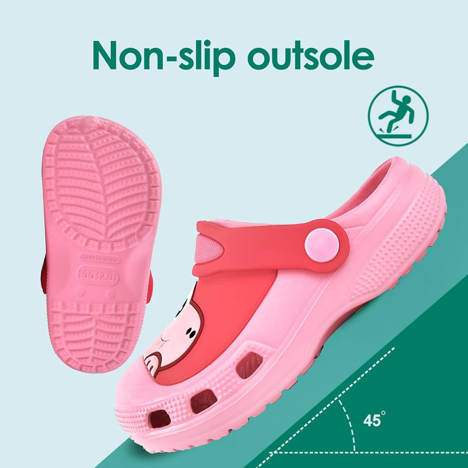 JACKSHIBO Toddler Little Kids Clogs Boys Girls Dinosaur Water Pool Beach Garden Sandals