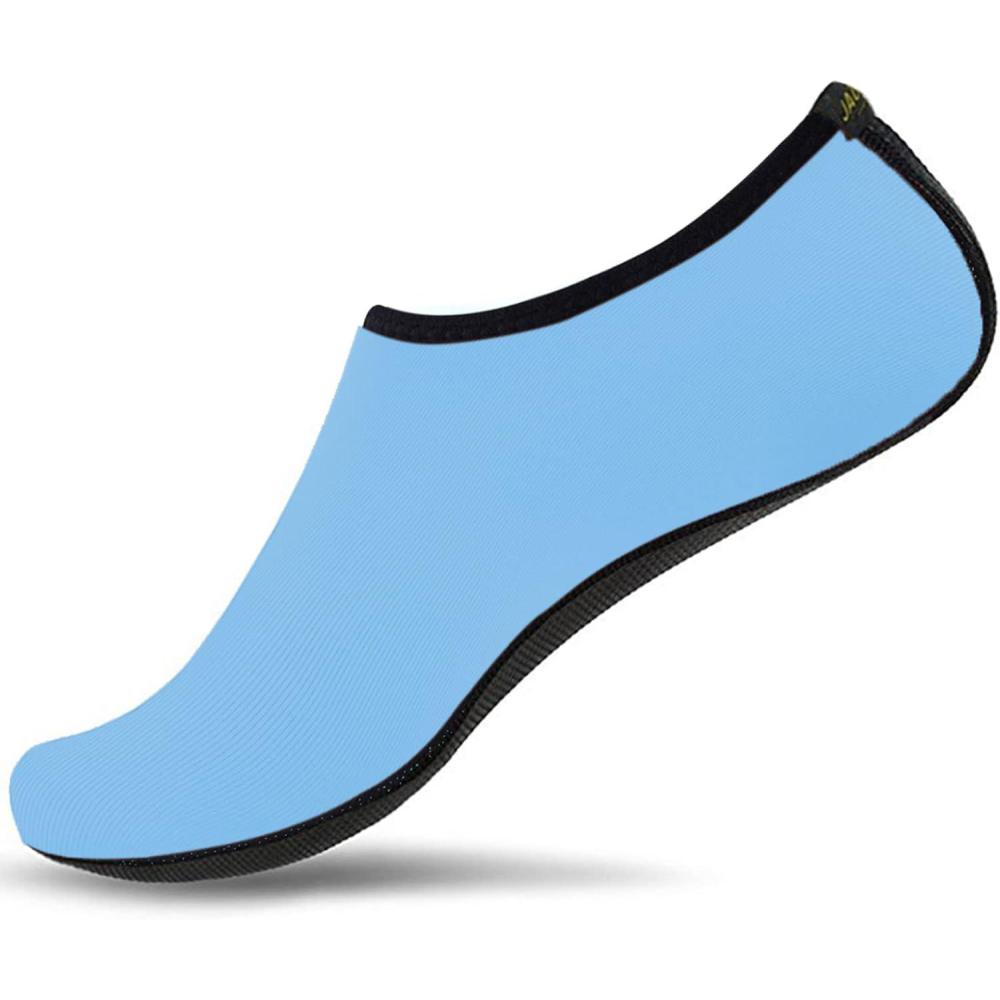 JACKSHIBO Water Shoes for Women Men Swim Shoes Water Socks for Cruise Essentials Swimming Aqua Beach Pool Yoga Surf(Oceanblue)