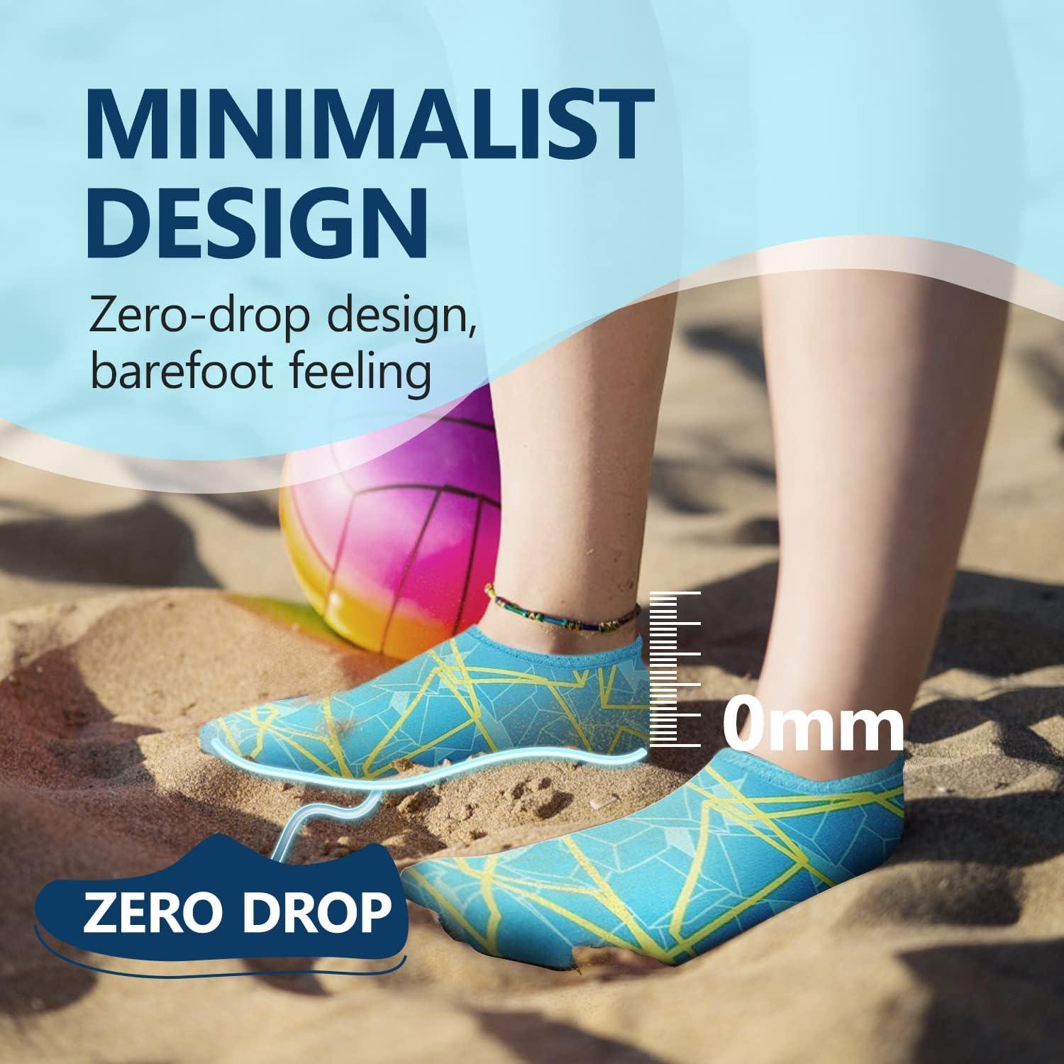JACKSHIBO Water Shoes for Women Men Swim Shoes Water Socks for Cruise Essentials Swimming Aqua Beach Pool Yoga Surf(Green)