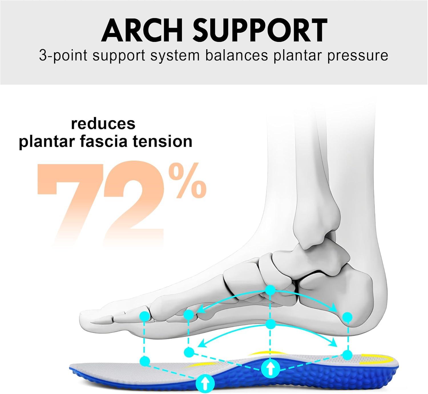 JACKSHIBO Barefoot Shoes Slip in Women Hands Free Wide Toe Box Slip on Ribbon Long Tongue Arch Support Walking Tennis Lace Sneakers for Plantar Fasciitis Orthopedic Zero Drop Gum Sole Minimalist Shoe(Slip on Denimblue)